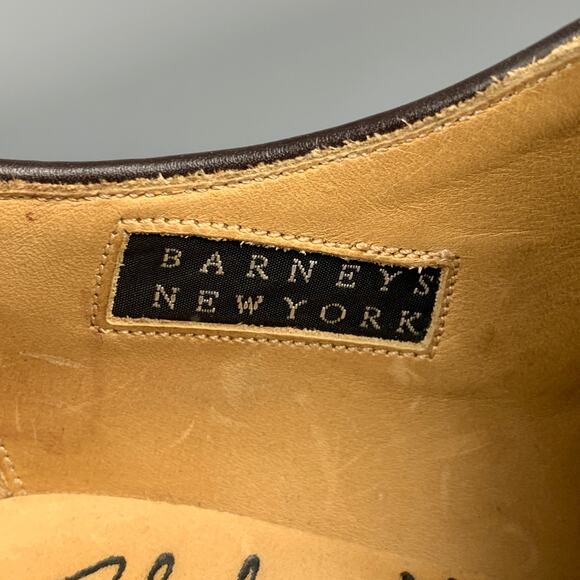 CALZOLERIA HARRIS Size 7.5 Brown Antique Leather Oxford Lace-Up Shoes - Picture 7 of 8